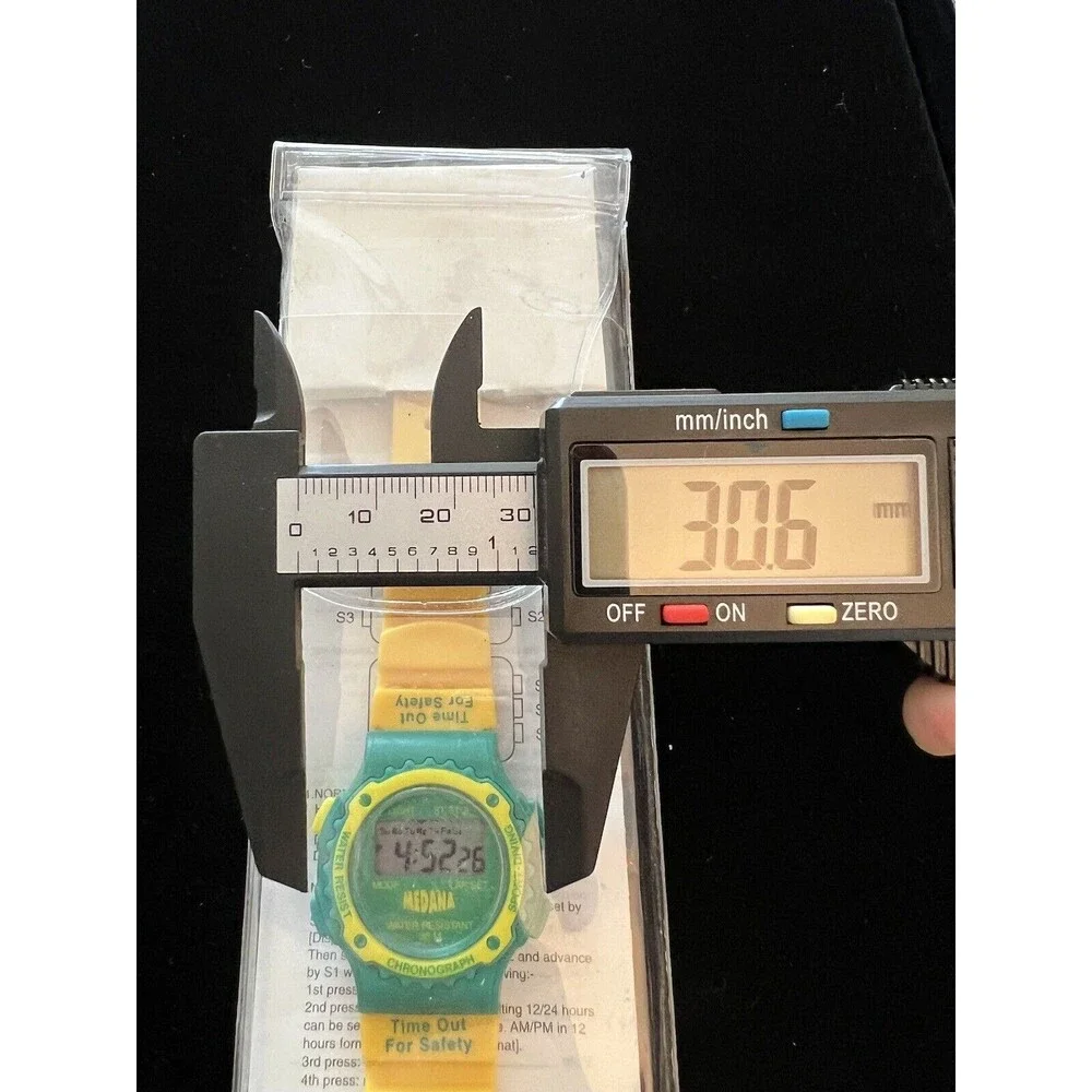 Vintage Medana Sports watch Green & Yellow